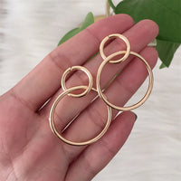 Circle Linked Drop Earrings Girl