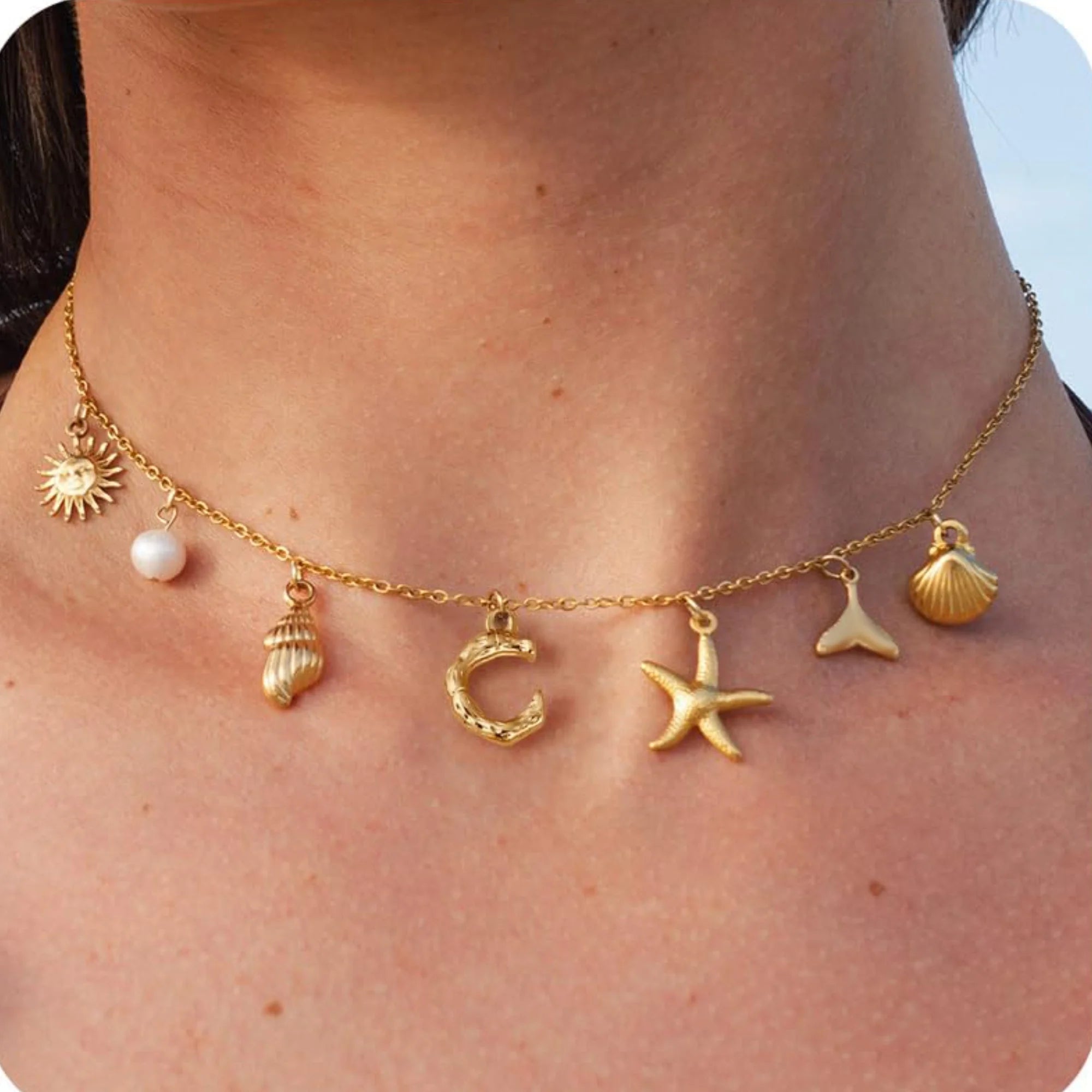 18K Gold-Plated Starfish Necklace