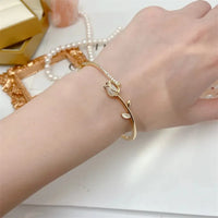 Opal Tulip Zircon Bracelet Jewelry Birthday