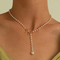 White Color Beads Necklace Gift
