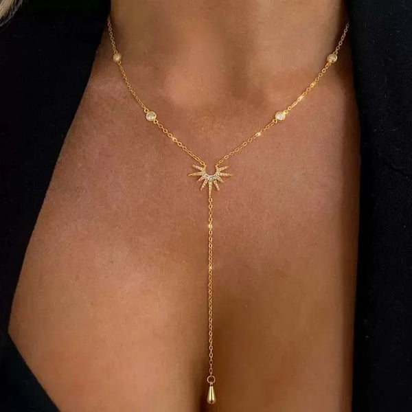 Long Tassel Dangle Choker