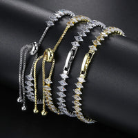 Cubic Zircon Hand Chain Crystal