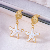 Dangle Metal Enamel Earring