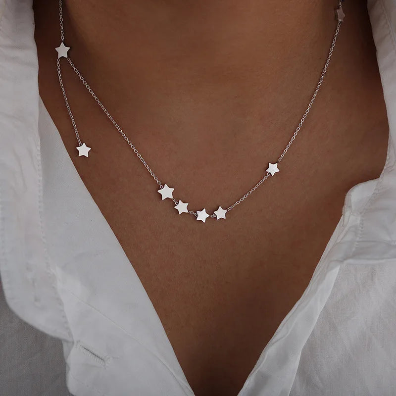 18K Gold-Plated Star Necklace