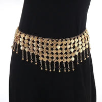 Gold Coin Tassel Waist Chain