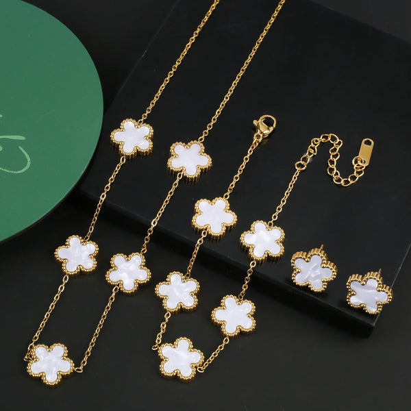 Bracelet Jewelry Set Necklace Earrings