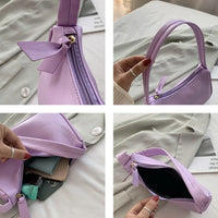 Leather Shoulder Underarm Bags Solid