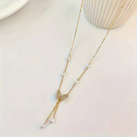 Butterfly Tassel Pendant Necklace Birthday