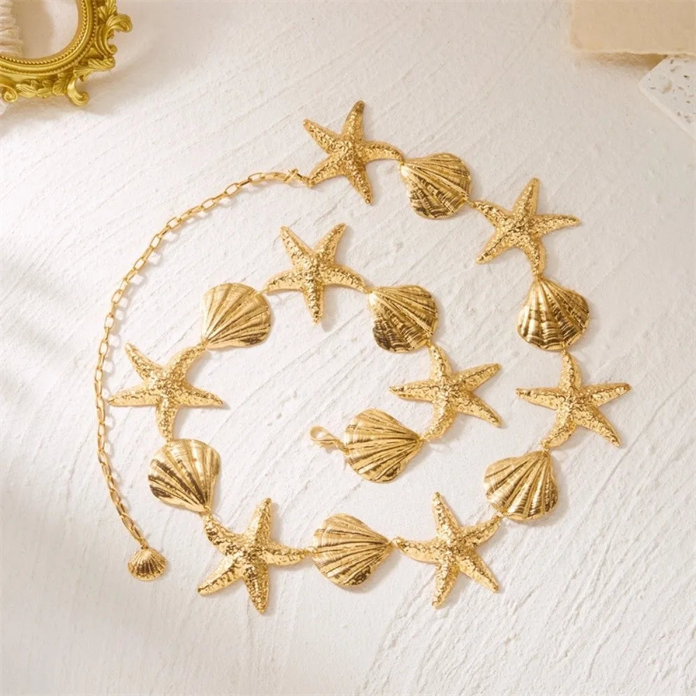 Starfish Pearl Waist Chain
