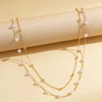 Pearl Bead Layered Waist Chain