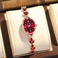 Luxury Diamond Inlaid Watch Oval