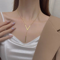 Vertical Bar Pendant Necklace