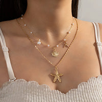 Pendant Necklace Beach Choker Pearl