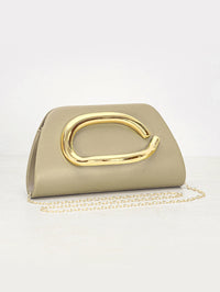 Gold Metal Buckle Box Clutch Fashion Women's Evening Bag Party Banquet Chain Crossbody Bag Luxury Designer Shoulder Bag Wallet