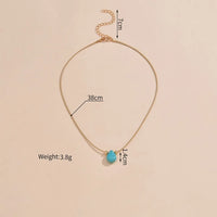 2025 Tribal Unisex Necklace Waterproof Waxed Cord Bohemian Teardrop Turquoise Pendant Adjustable  Festival Beach Jewelry