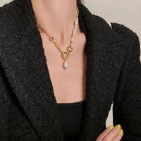 100% Natural Baroque Freshwater Pearl Fashion 14K Gold Filled Female Necklace Bridal Wedding Ceremony Propose Jewellery