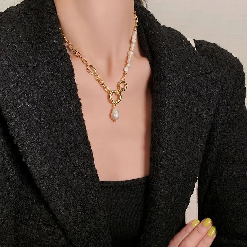 Freshwater Pearl Chain Necklace