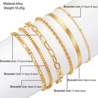 Minimalist Metal Chain Set