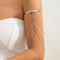 Circular Tassel Arm Ring Adjustable
