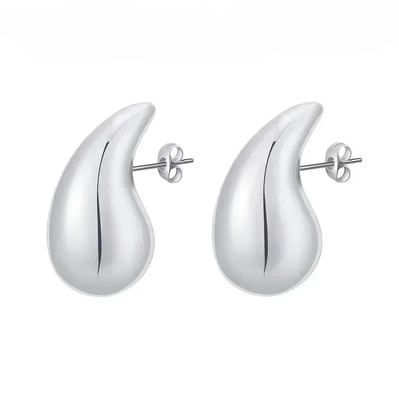 Dome Teardrop Hoops