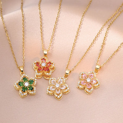 Gold Flower Necklace