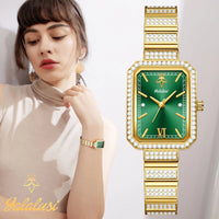 YaLaLuSi Women's Fashion Waterproof Quartz Diamond-Set Luxury Bracelet Watch Gift Reloj Mujer Watch For Ladies Watch For Girls