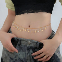 Butterfly Rhinestone Tassel Waist Chain