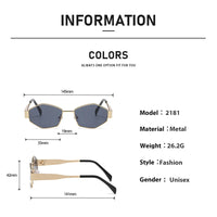 Rhombus Steampunk Sunglasses Metal