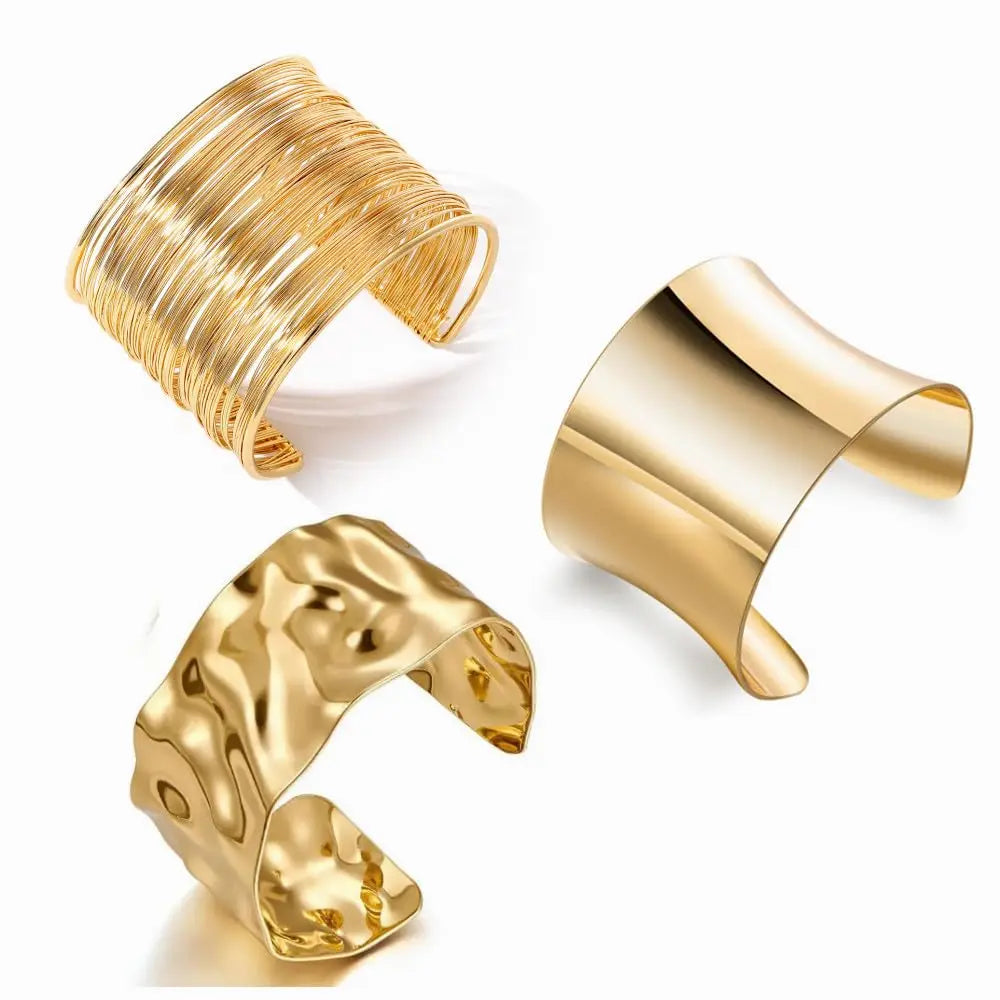 Set Open Wide Bangle Jewelry