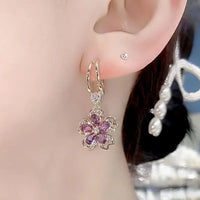 Rhinestone Long Tassel Earrings Wedding