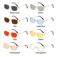 Small Square Sunglasses Metal