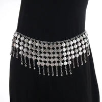 Gold Coin Tassel Waist Chain