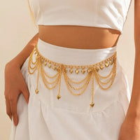 Pearl Tassel Heart Waist Chain