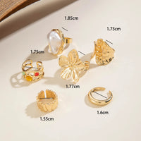 Baroque Pearl Combination Ring Six
