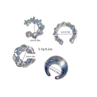 Piercing Clip on Earrings Transparent