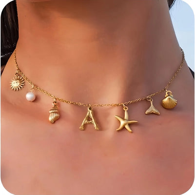 18K Gold-Plated Starfish Necklace