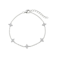 Leaf Flower Zircon Chain Luxury