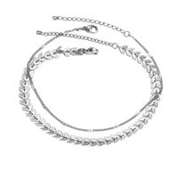 Leaf Charm Anklet