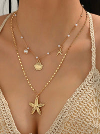 Pendant Necklace Beach Choker Pearl