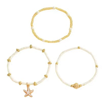 Starfish Shell Beaded Anklet