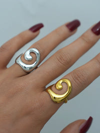 Minimalist Opening Ring for Women Stainless Steel Jewelry 18 K Gold Plated Metal Trendy кольцо женское Party Gift Waterproof