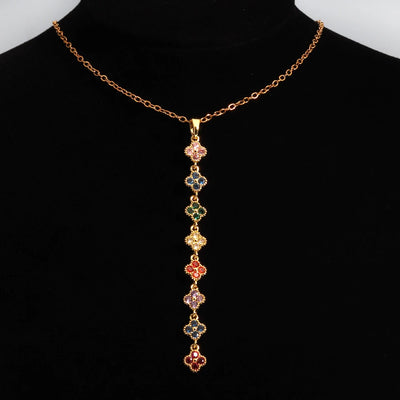 Zircon Clover Necklace