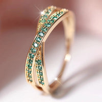 White Zircon Thin Rings Jewelry