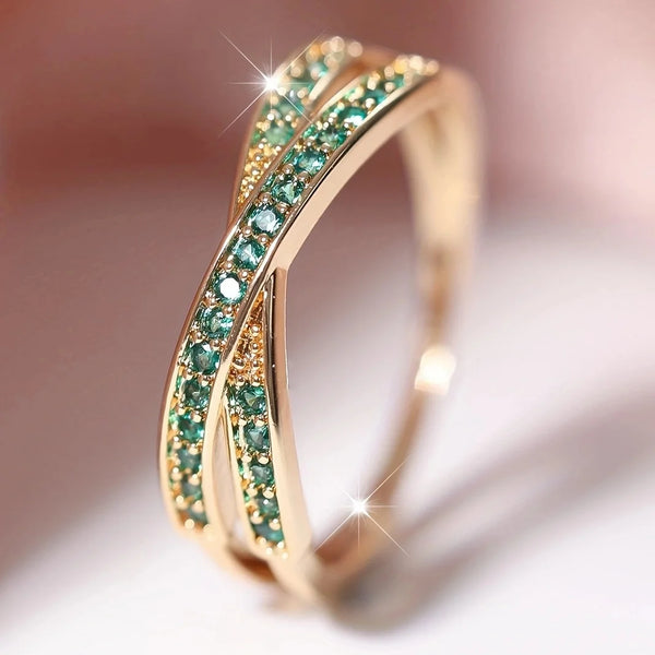 White Zircon Thin Rings Jewelry