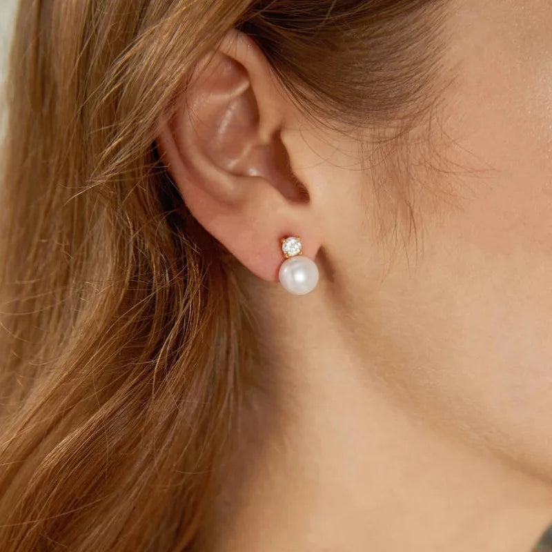 Freshwater Pearl Stud Earrings
