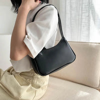 Leather Shoulder Underarm Bags Solid