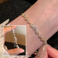 Zircon Flower Handmade Bracelet Alloy