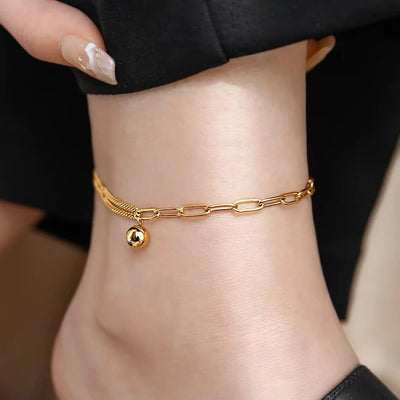 Minimalist Pendant Anklet
