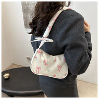 Pleated Handbags Armpit Bag Floral