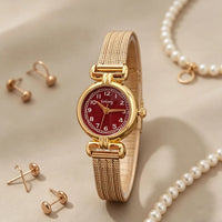 Round Dial Watch Adjustable